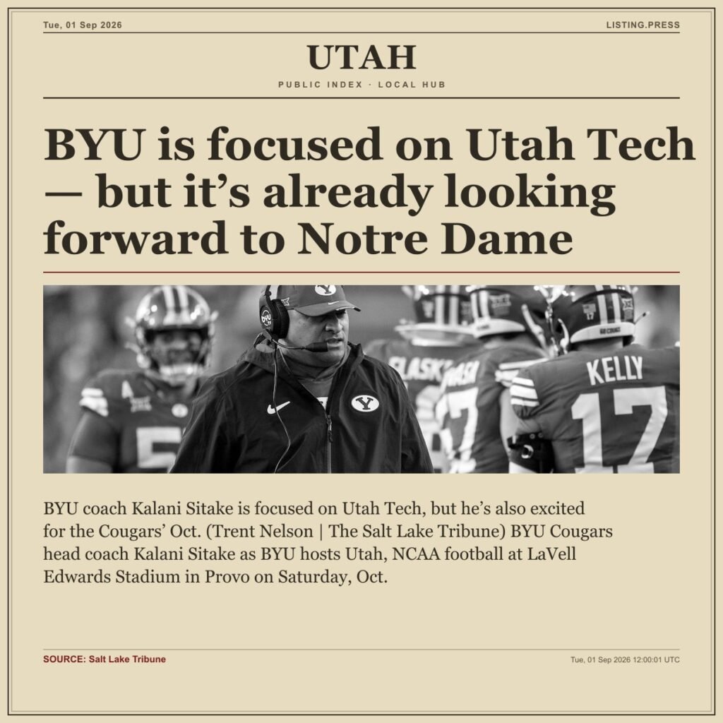 BYU is focused on Utah Tech — but it’s already looking forward to Notre Dame