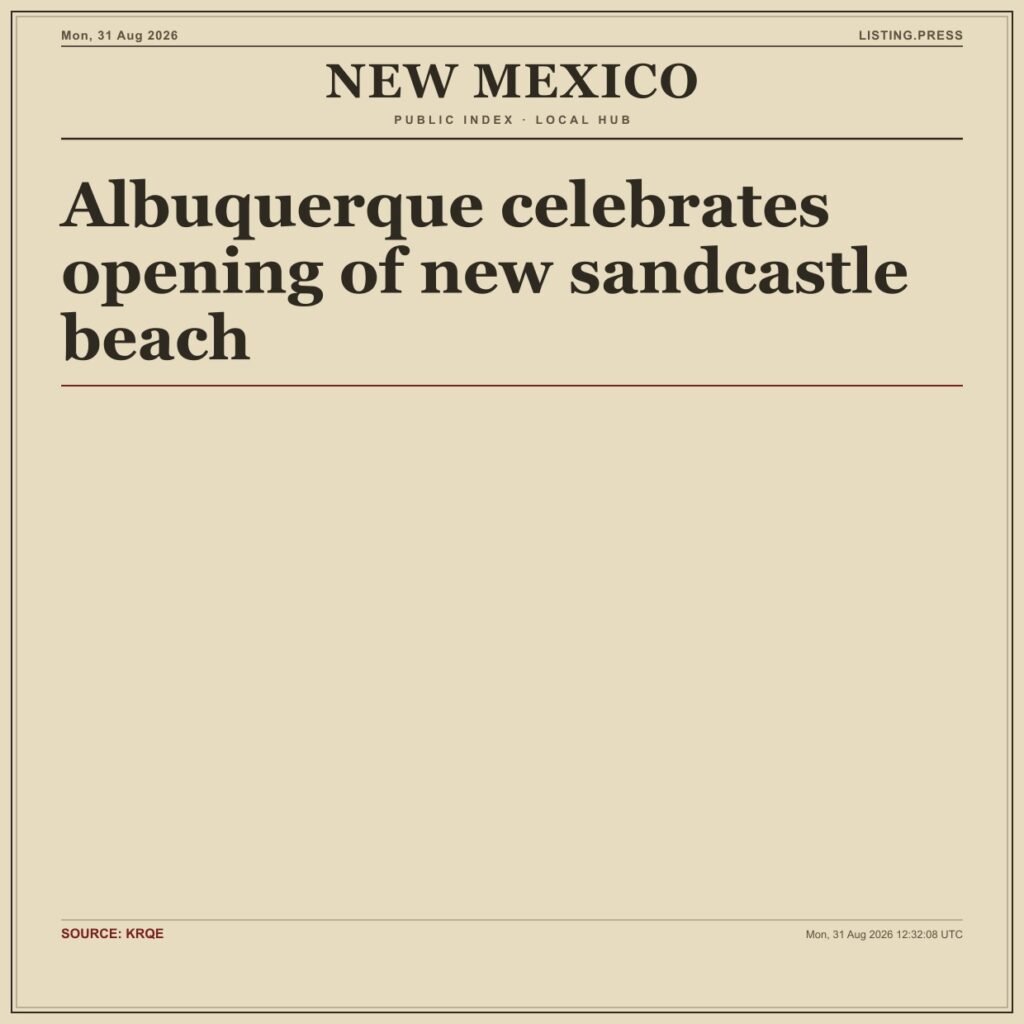 Albuquerque celebrates opening of new sandcastle beach
