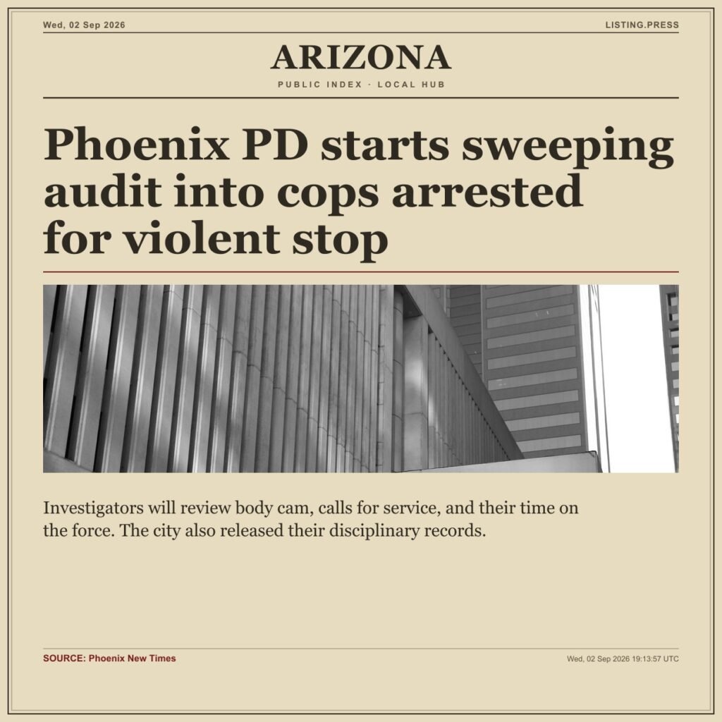 Phoenix PD starts sweeping audit into cops arrested for violent stop