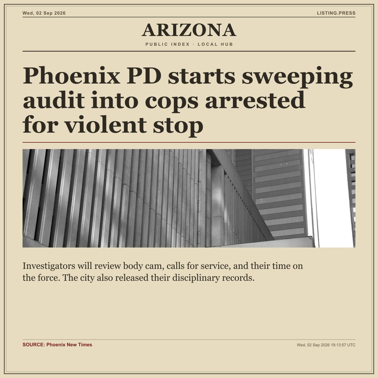 Phoenix PD starts sweeping audit into cops arrested for violent stop