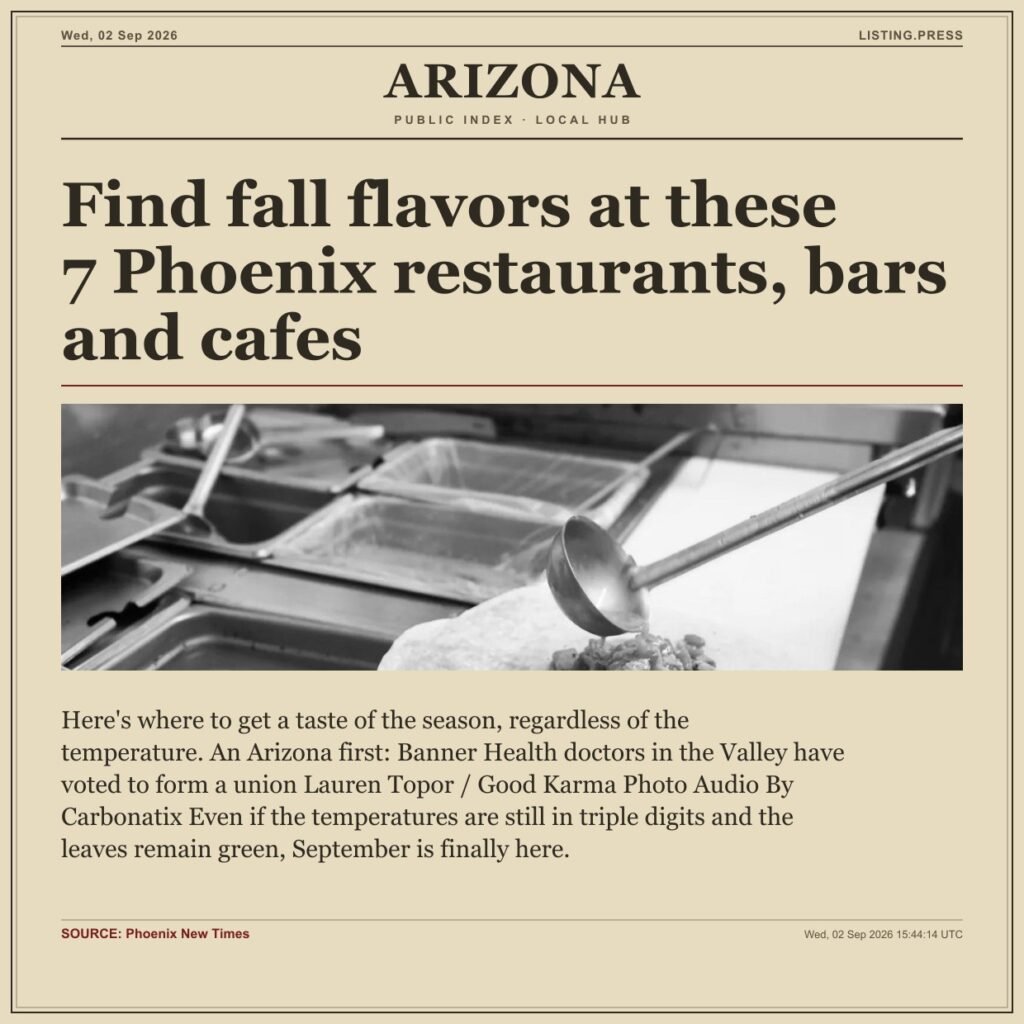 Find fall flavors at these 7 Phoenix restaurants, bars and cafes