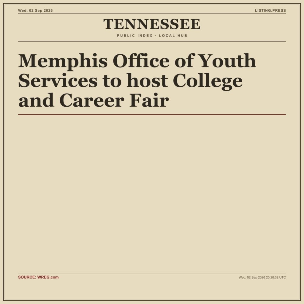 Memphis Office of Youth Services to host College and Career Fair