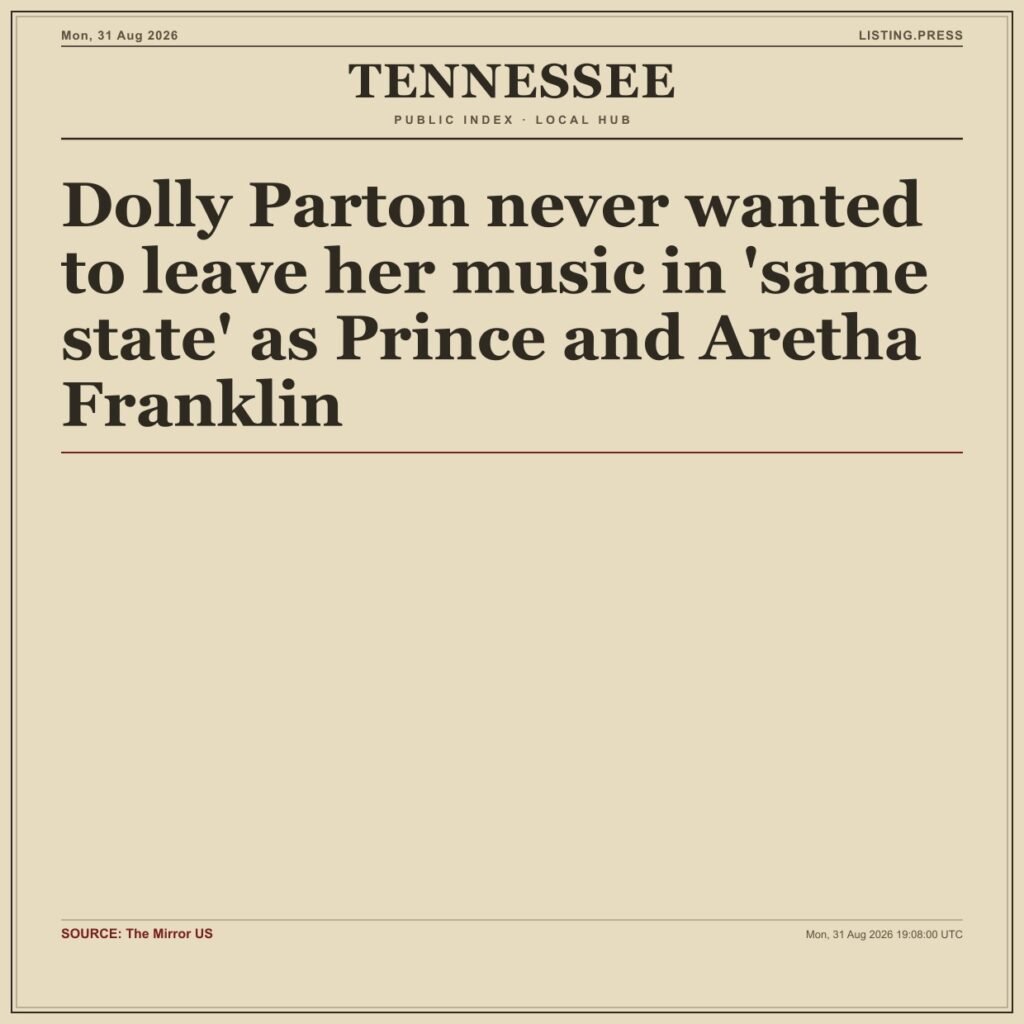 Dolly Parton never wanted to leave her music in ‘same state’ as Prince and Aretha Franklin