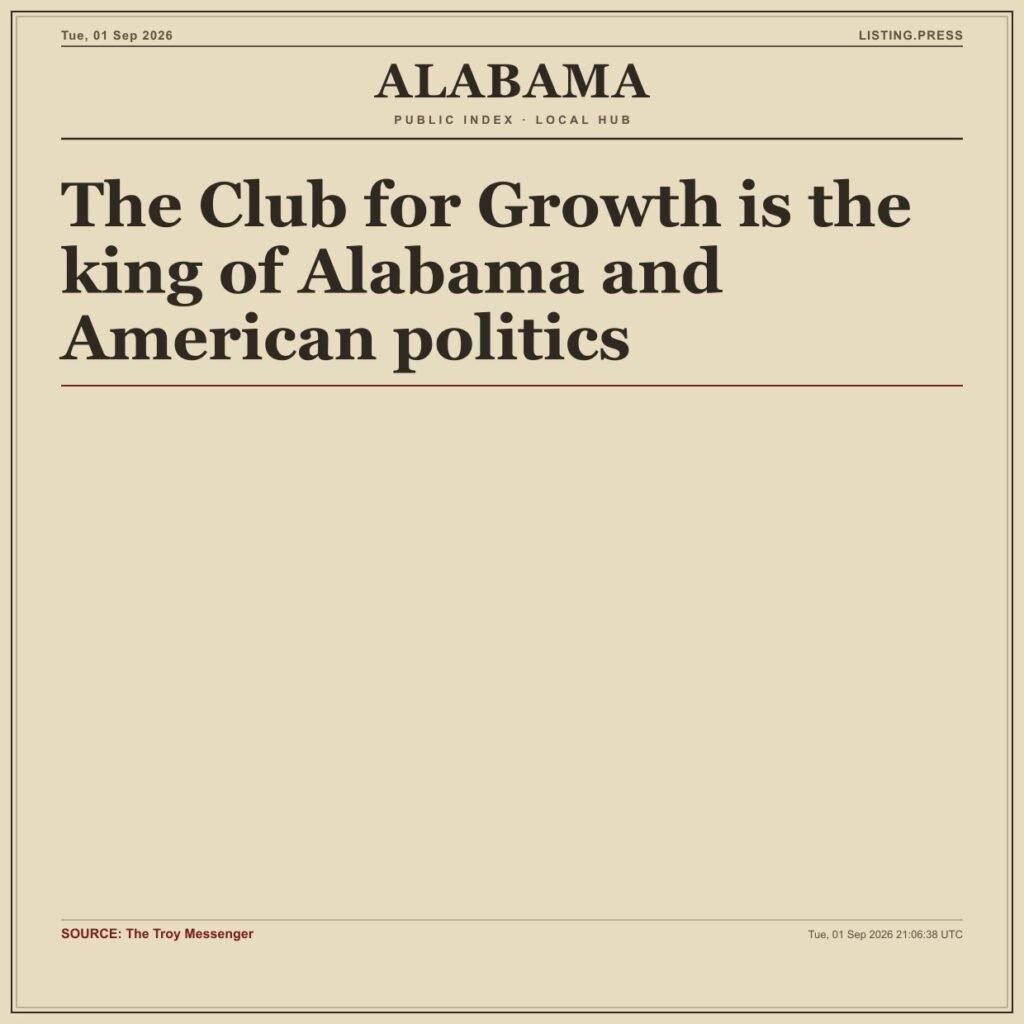 The Club for Growth is the king of Alabama and American politics