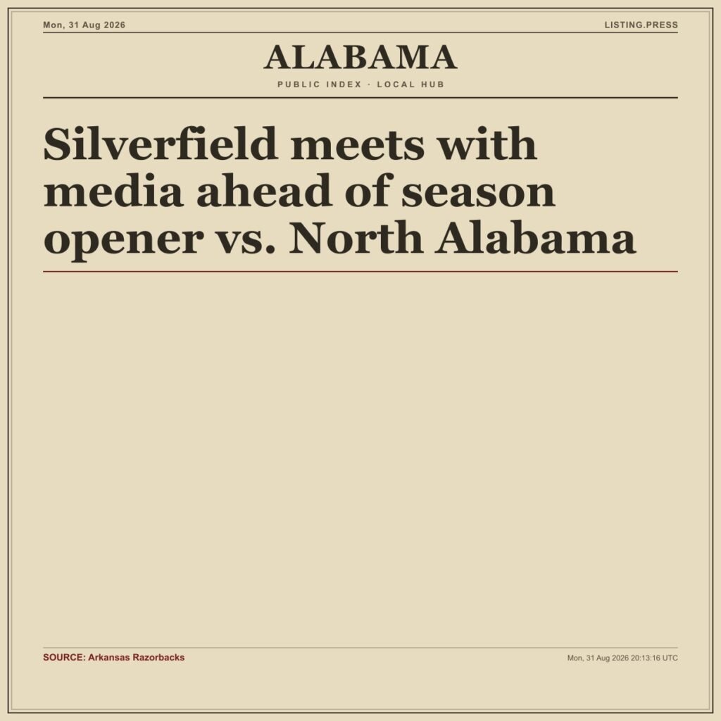 Silverfield meets with media ahead of season opener vs. North Alabama