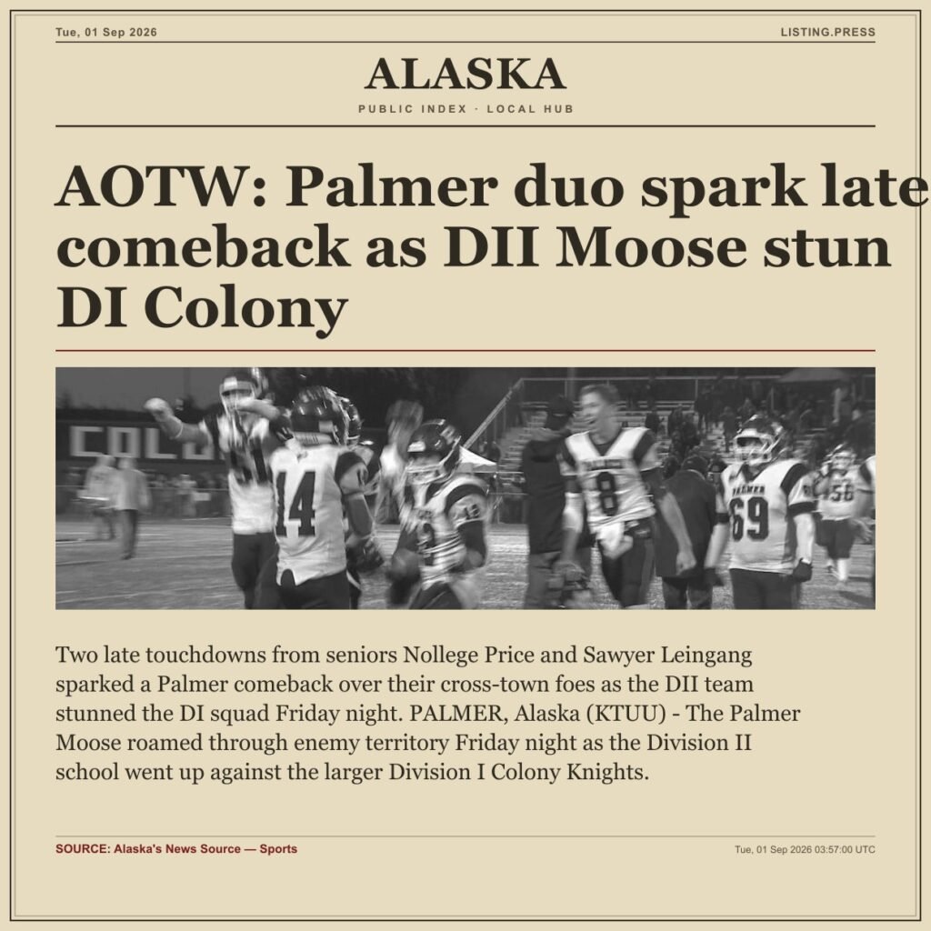 AOTW: Palmer duo spark late comeback as DII Moose stun DI Colony