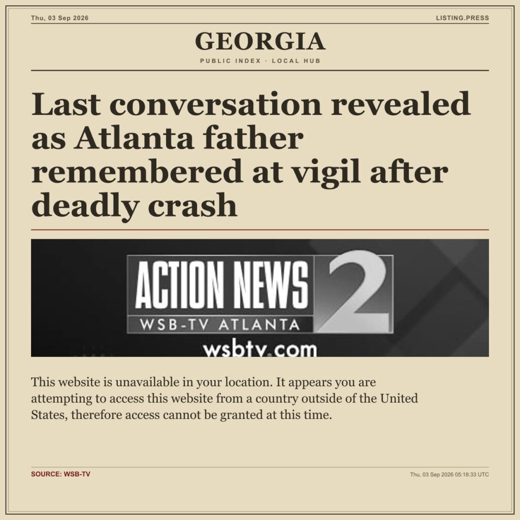 Last conversation revealed as Atlanta father remembered at vigil after deadly crash