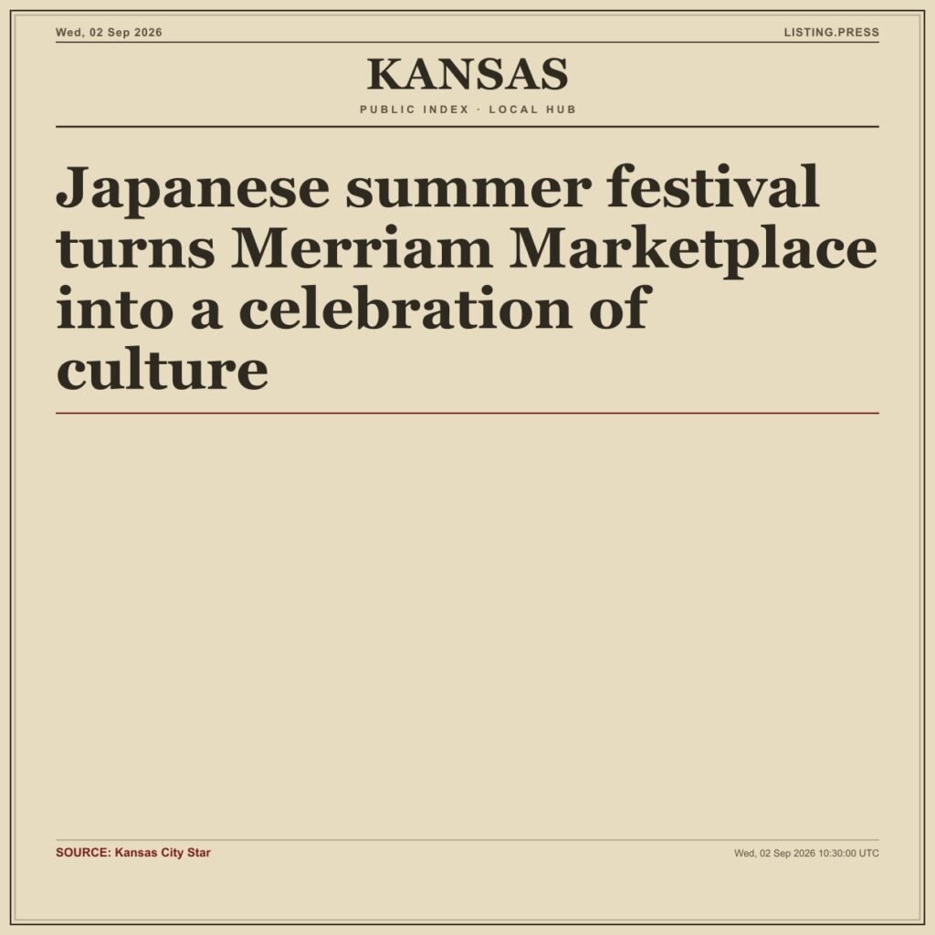 Japanese summer festival turns Merriam Marketplace into a celebration of culture