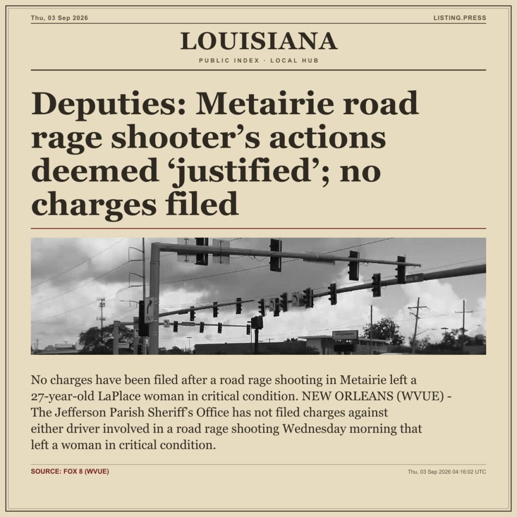 Deputies: Metairie road rage shooter’s actions deemed ‘justified’; no charges filed