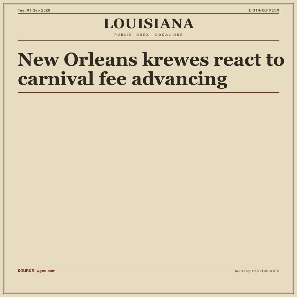 New Orleans krewes react to carnival fee advancing