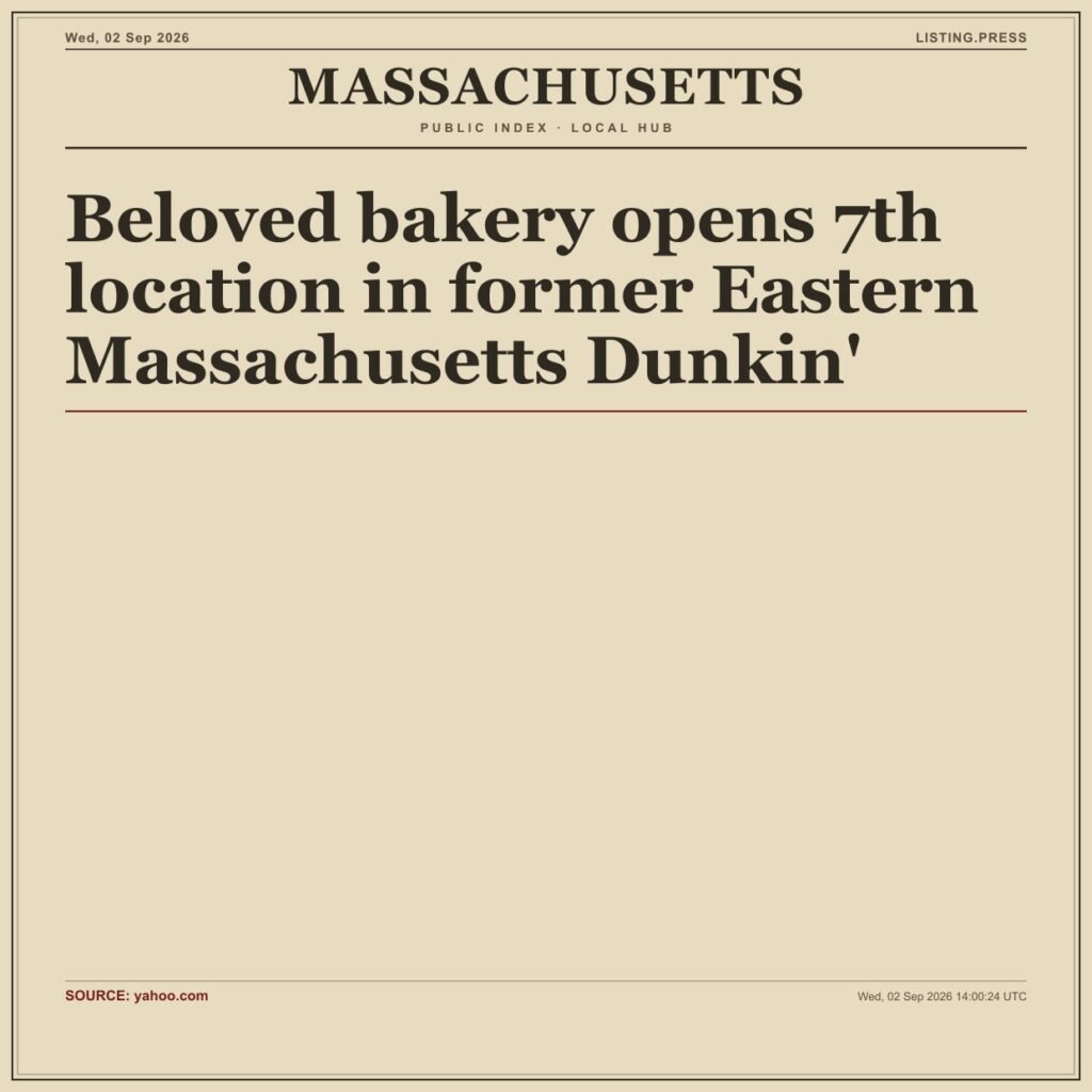 Beloved bakery opens 7th location in former Eastern Massachusetts Dunkin’