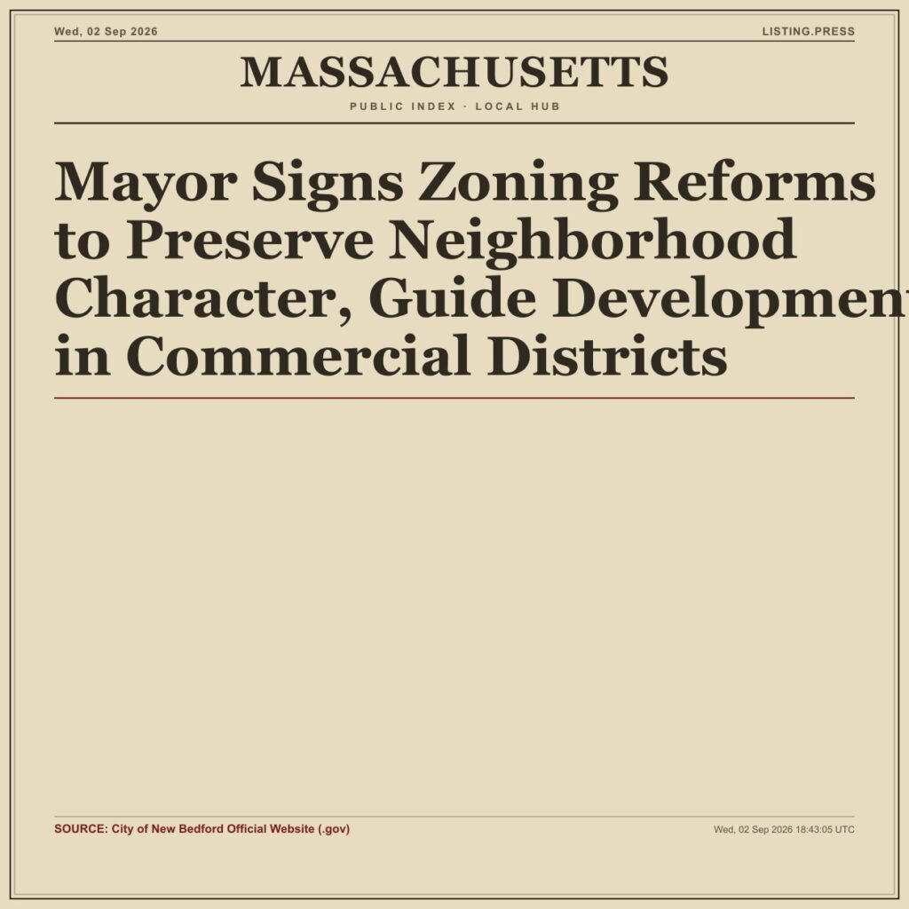 Mayor Signs Zoning Reforms to Preserve Neighborhood Character, Guide Development in Commercial Districts