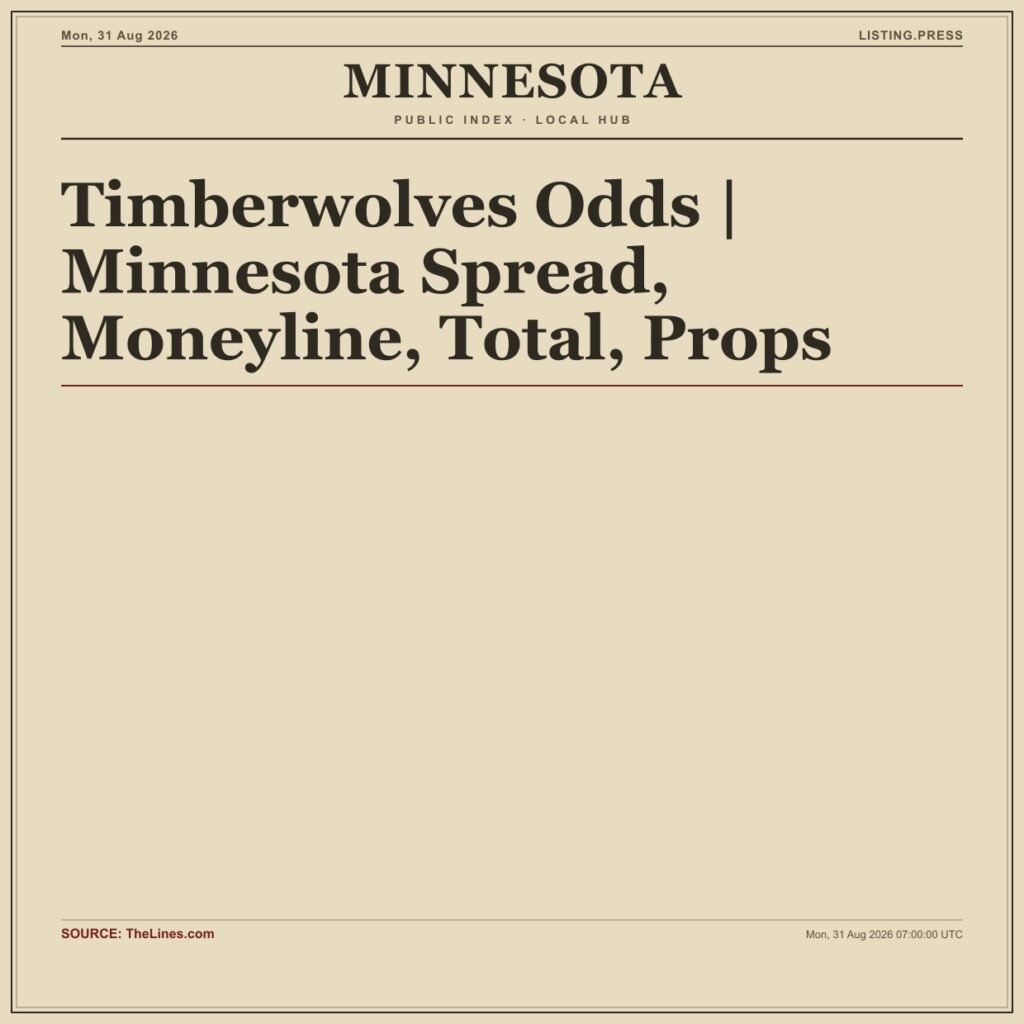 Timberwolves Odds | Minnesota Spread, Moneyline, Total, Props