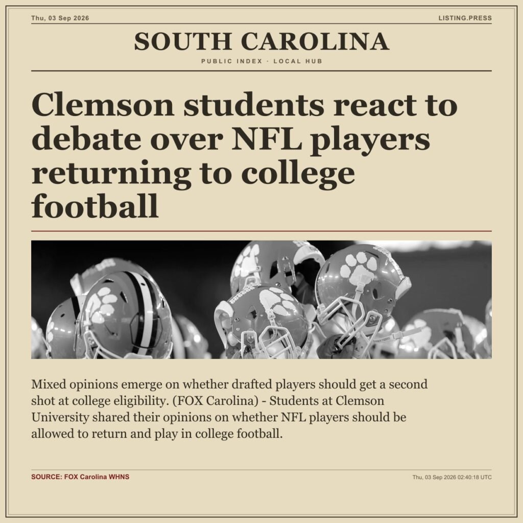 Clemson students react to debate over NFL players returning to college football