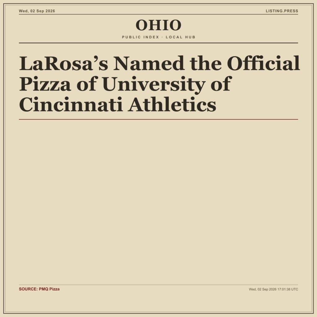 LaRosa’s Named the Official Pizza of University of Cincinnati Athletics