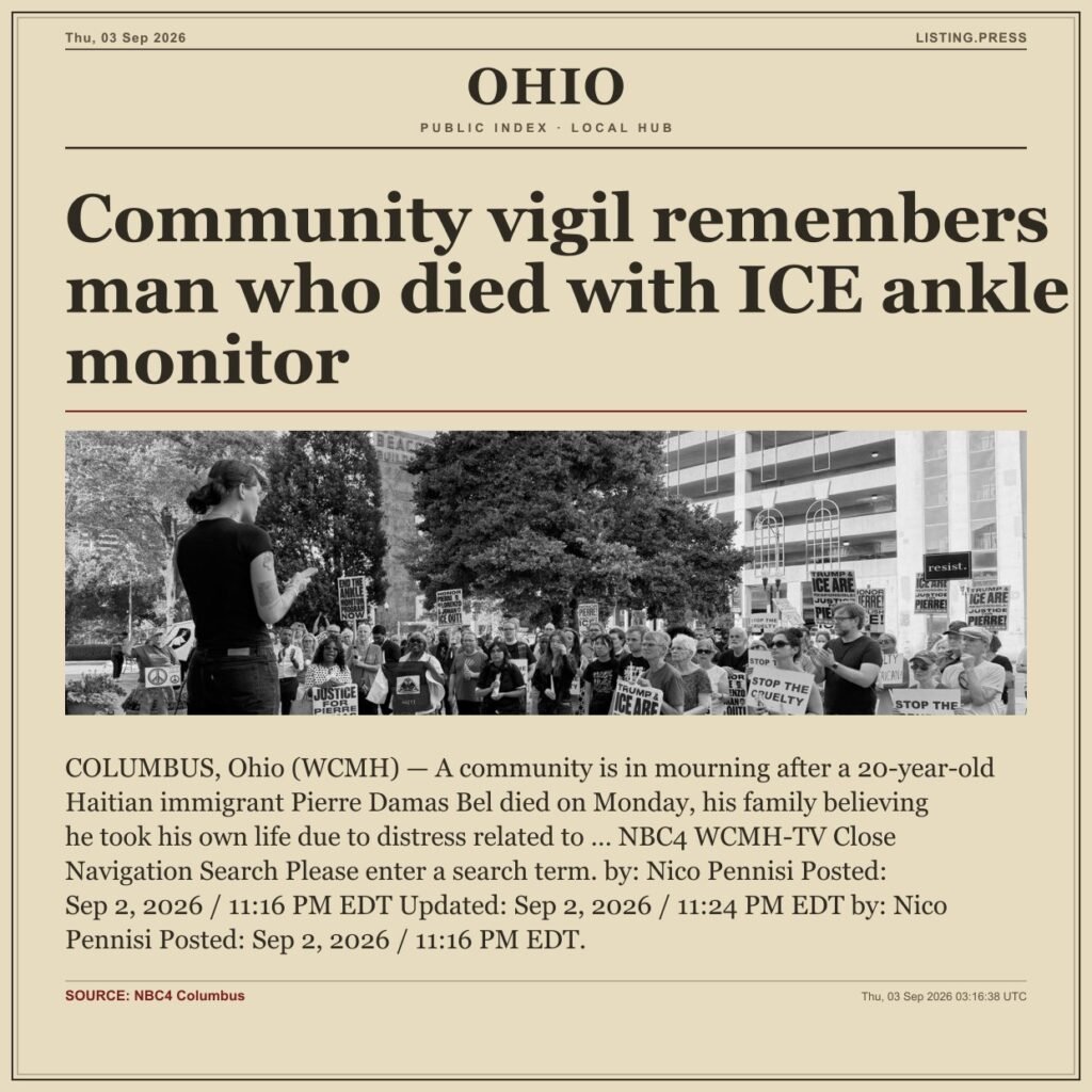 Community vigil remembers man who died with ICE ankle monitor