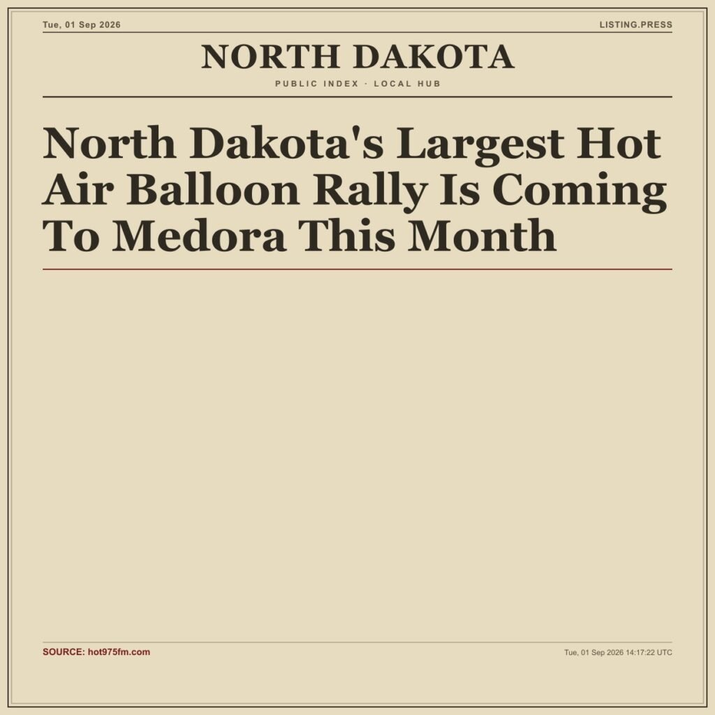 North Dakota’s Largest Hot Air Balloon Rally Is Coming To Medora This Month