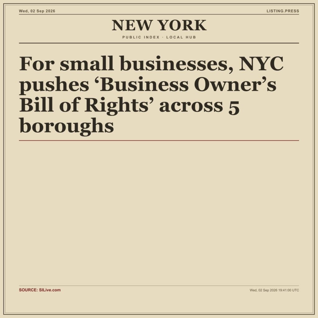 For small businesses, NYC pushes ‘Business Owner’s Bill of Rights’ across 5 boroughs