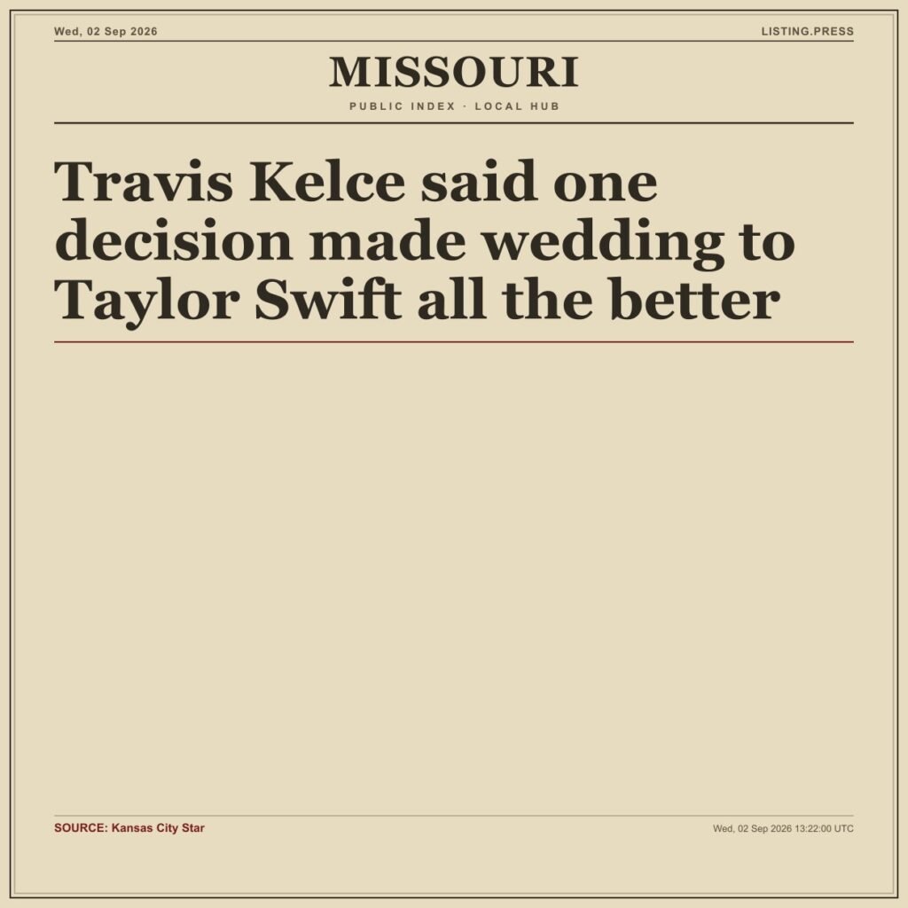 Travis Kelce said one decision made wedding to Taylor Swift all the better