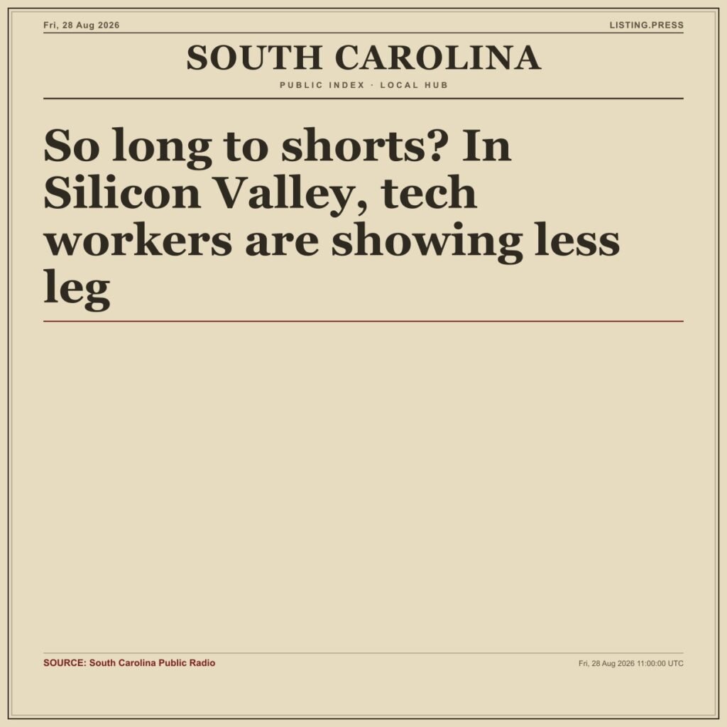 So long to shorts? In Silicon Valley, tech workers are showing less leg