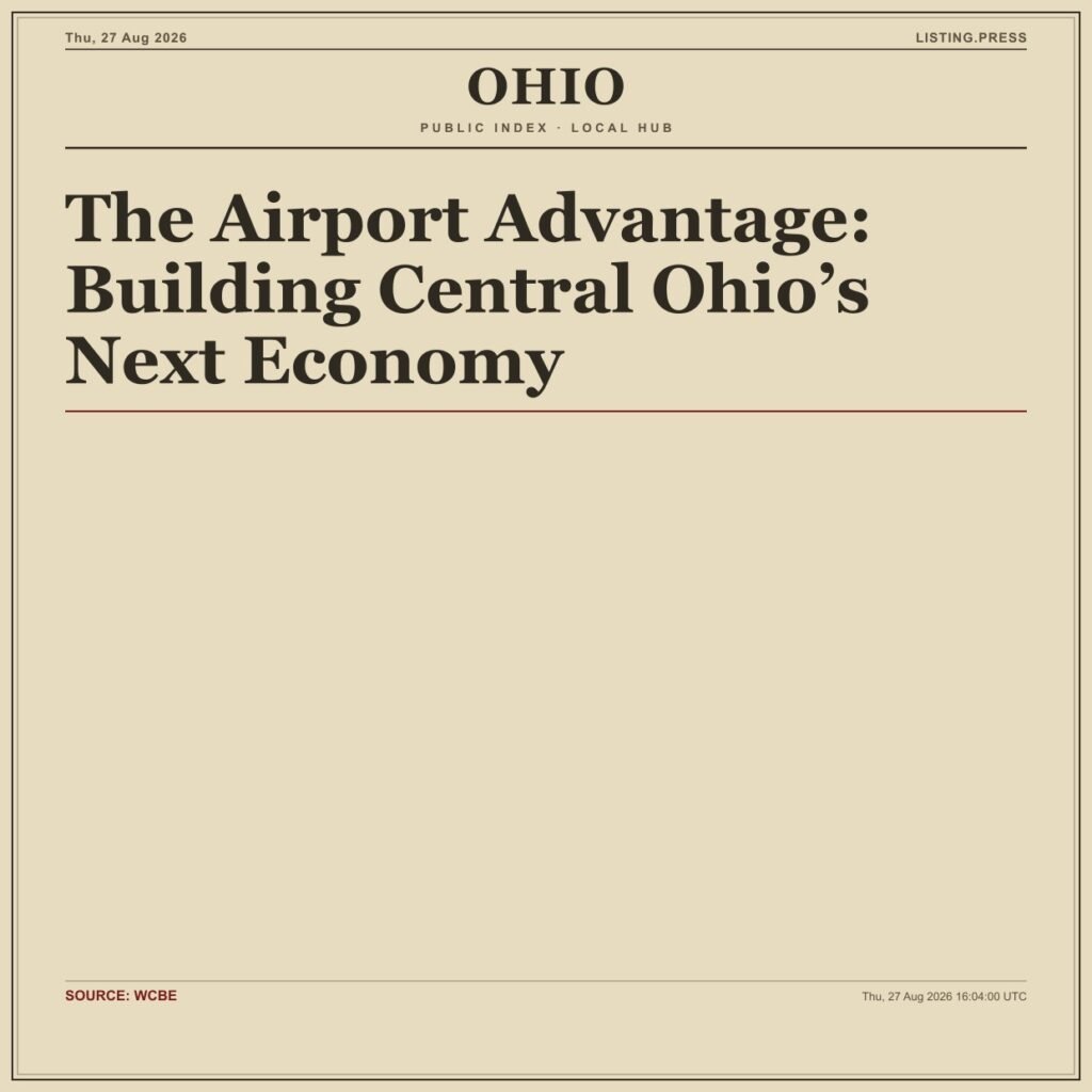 The Airport Advantage: Building Central Ohio’s Next Economy
