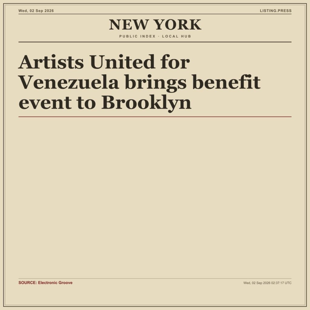Artists United for Venezuela brings benefit event to Brooklyn
