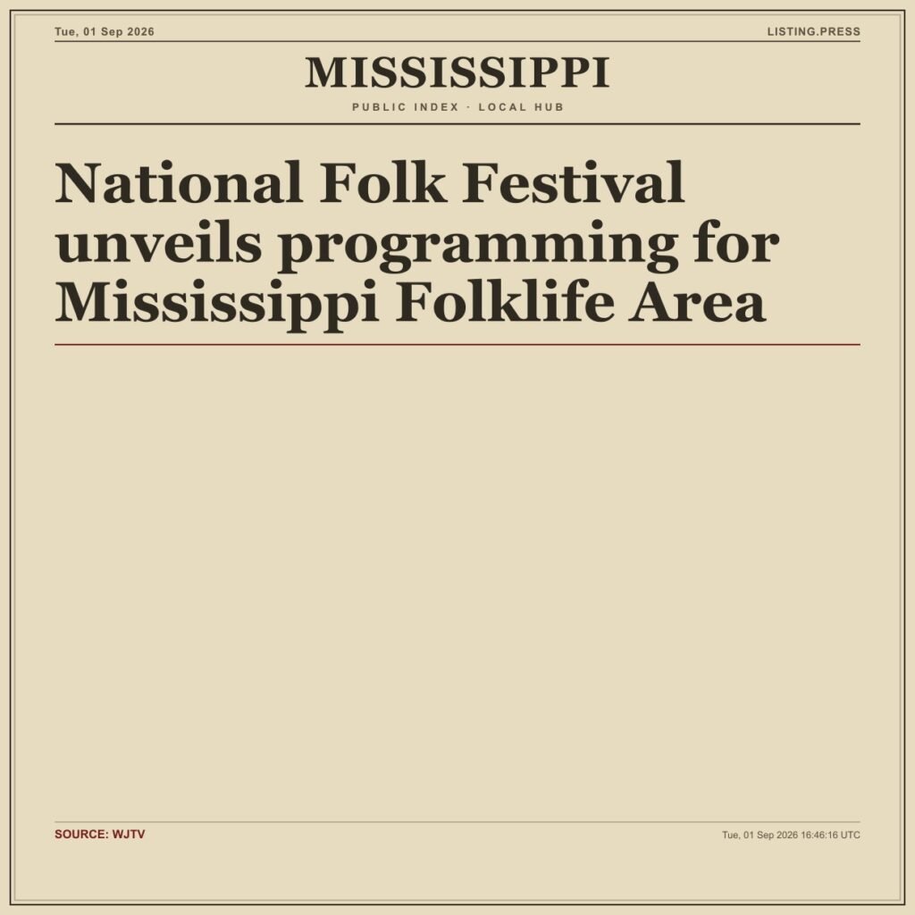 National Folk Festival unveils programming for Mississippi Folklife Area