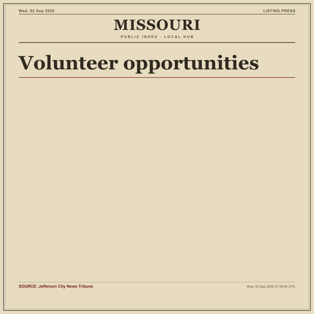 Volunteer opportunities
