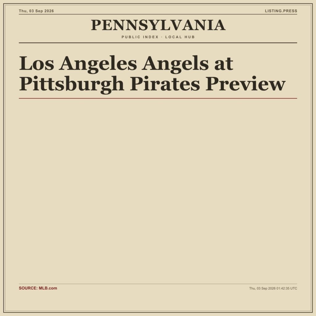 Los Angeles Angels at Pittsburgh Pirates Preview