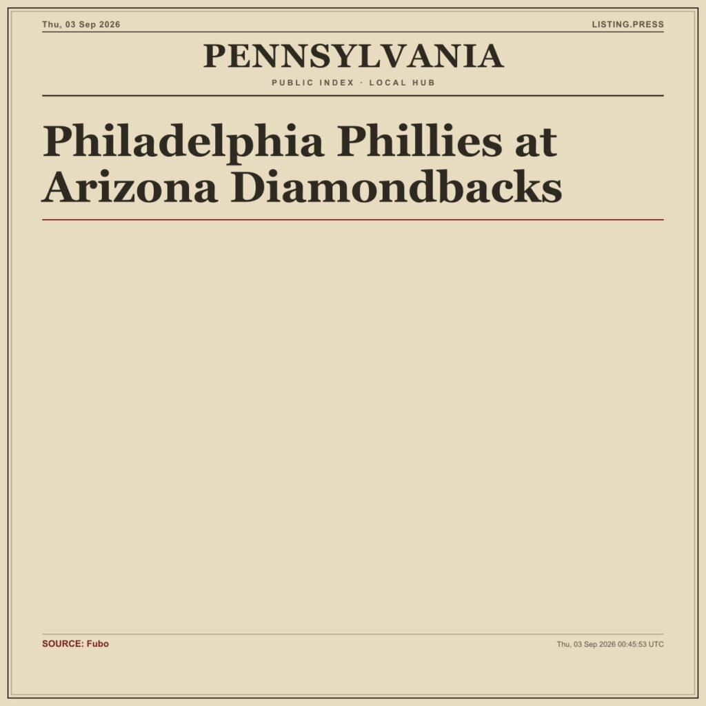 Philadelphia Phillies at Arizona Diamondbacks