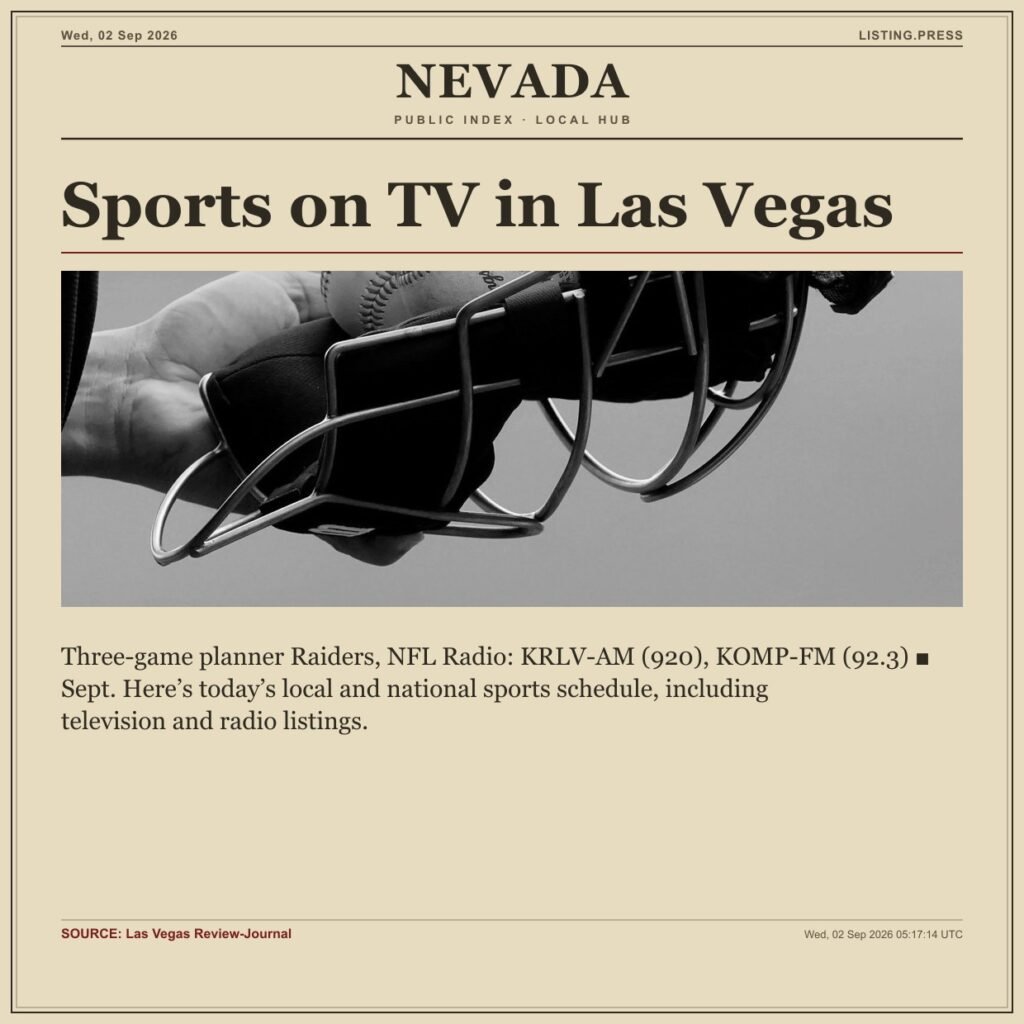 Sports on TV in Las Vegas