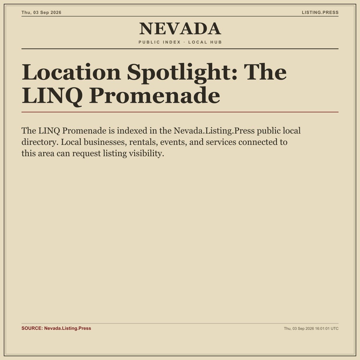 Location Spotlight: The LINQ Promenade