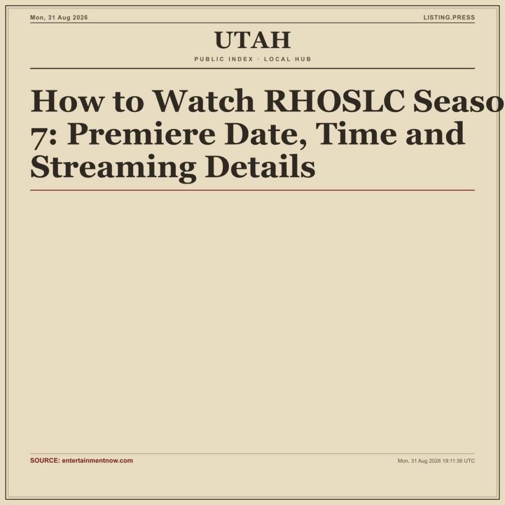 How to Watch RHOSLC Season 7: Premiere Date, Time and Streaming Details