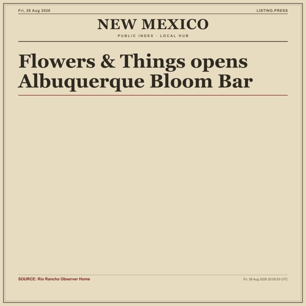 Flowers & Things opens Albuquerque Bloom Bar