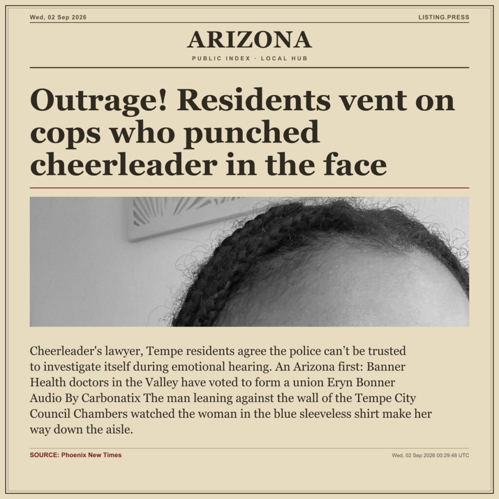 Outrage! Residents vent on cops who punched cheerleader in the face