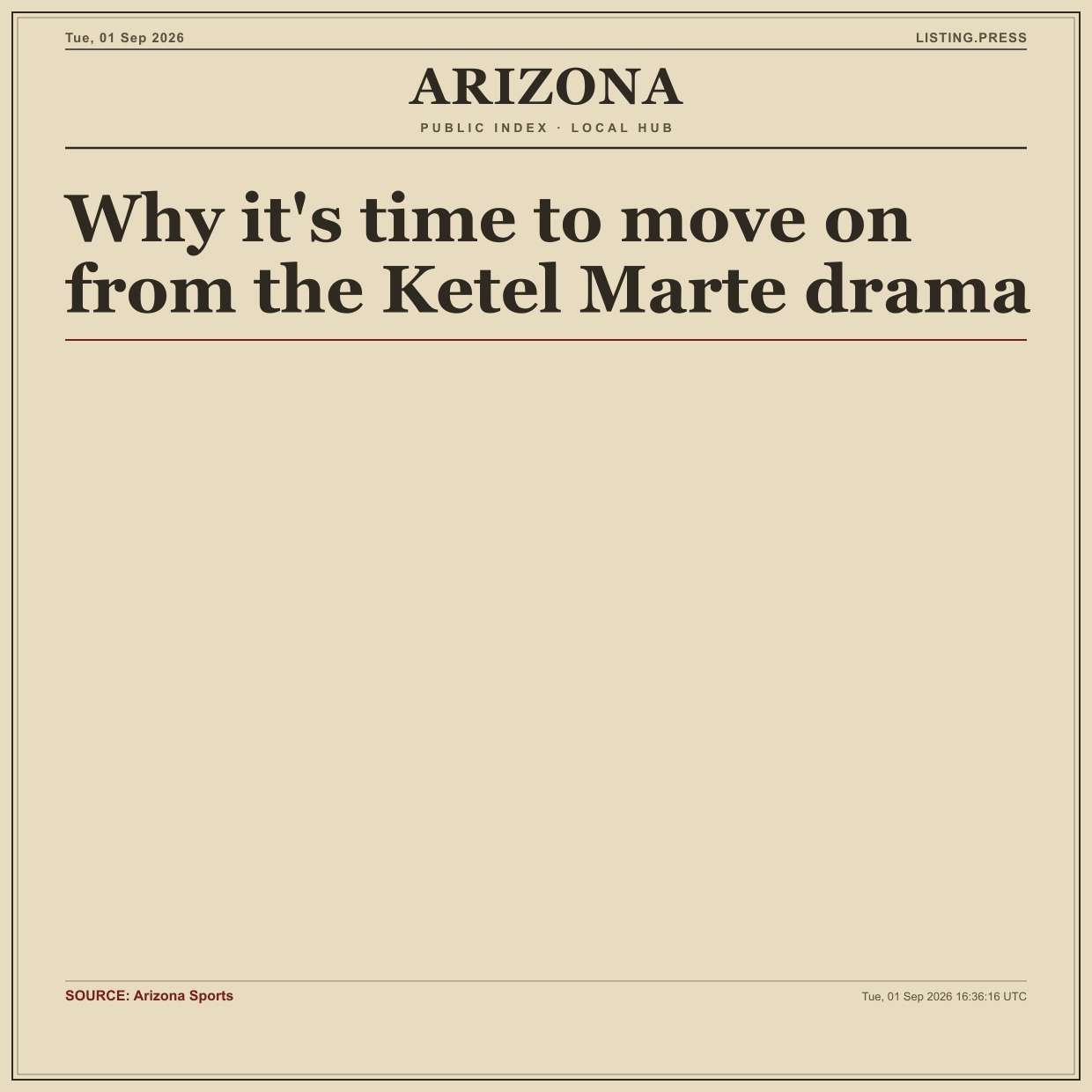 Why it's time to move on from the Ketel Marte drama