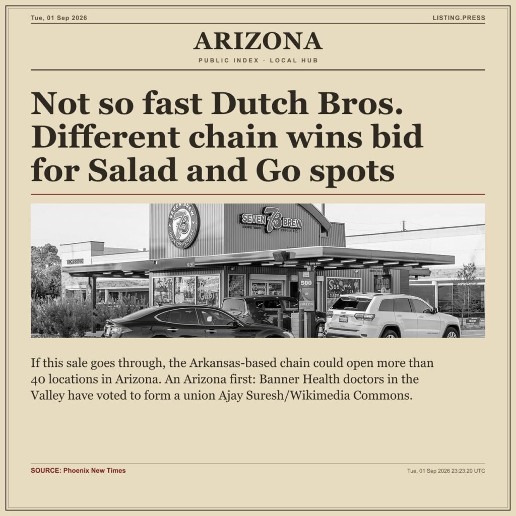 Not so fast Dutch Bros. Different chain wins bid for Salad and Go spots