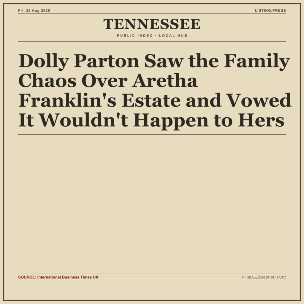 Dolly Parton Saw the Family Chaos Over Aretha Franklin’s Estate and Vowed It Wouldn’t Happen to Hers