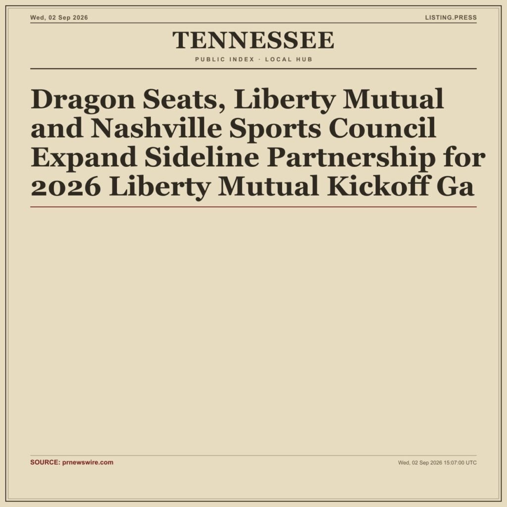 Dragon Seats, Liberty Mutual and Nashville Sports Council Expand Sideline Partnership for 2026 Liberty Mutual Kickoff Ga