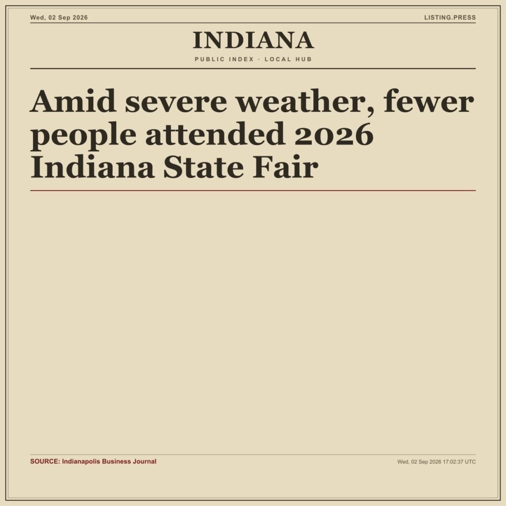 Amid severe weather, fewer people attended 2026 Indiana State Fair