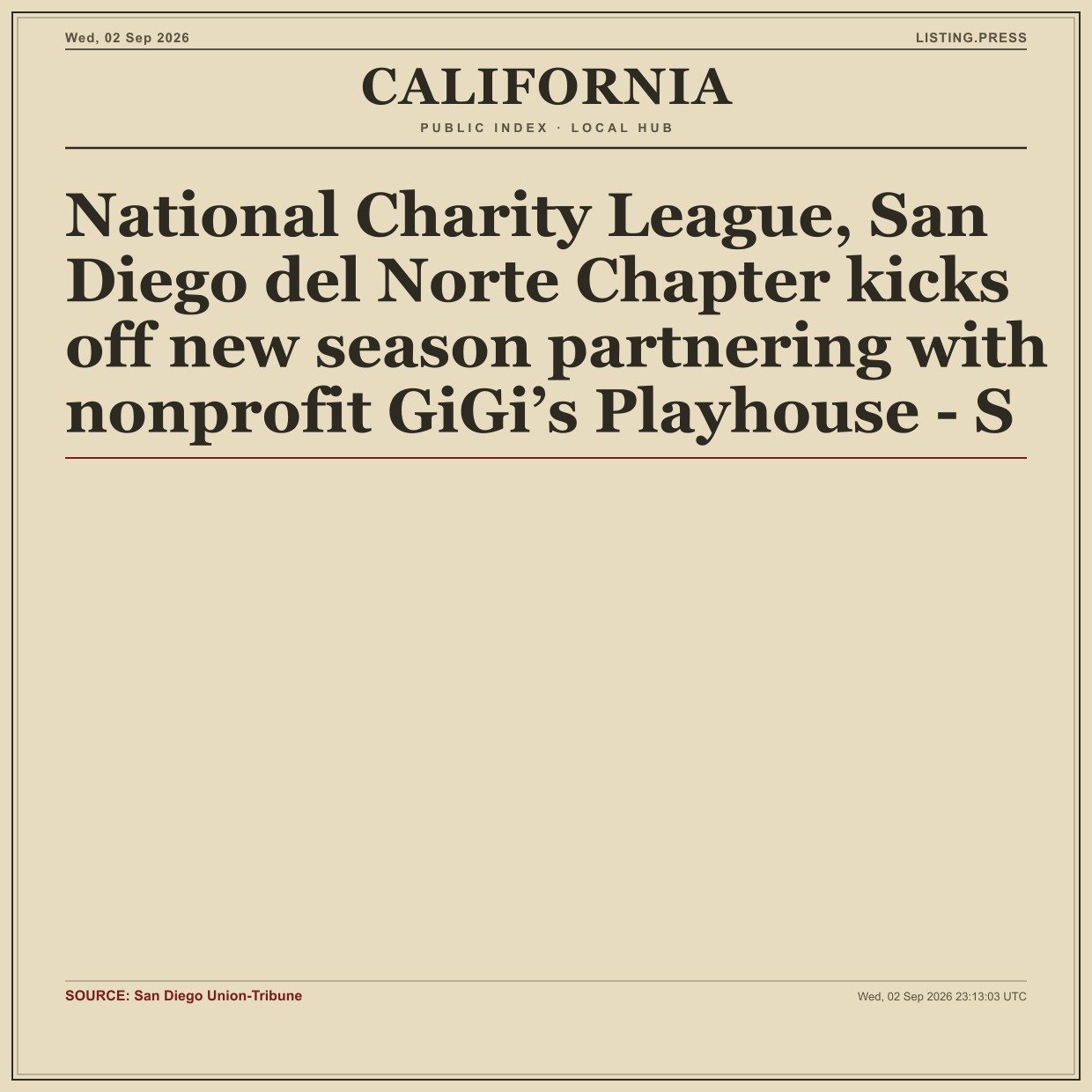 National Charity League, San Diego del Norte Chapter kicks off new season partnering with nonprofit GiGi’s Playhouse - S