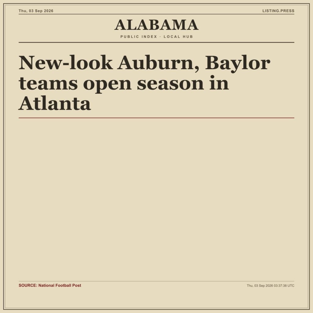 New-look Auburn, Baylor teams open season in Atlanta