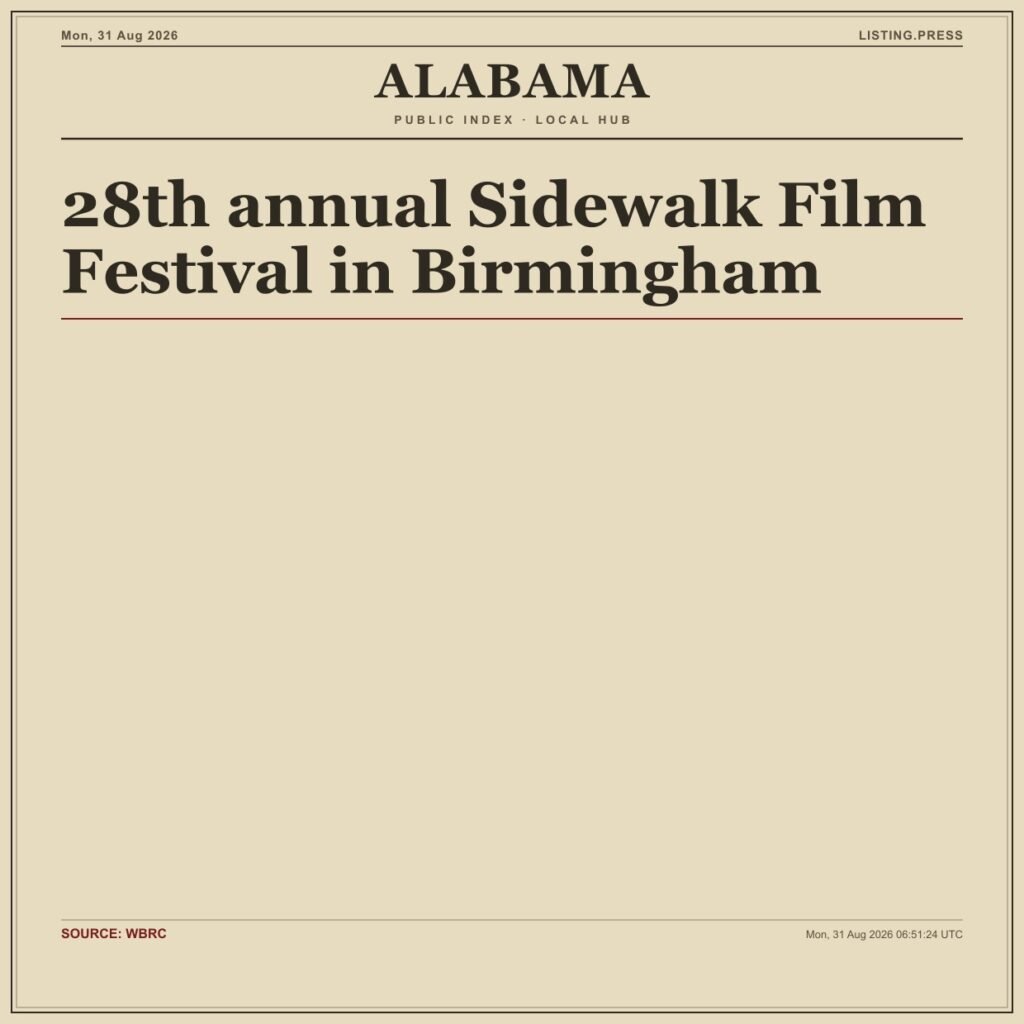 28th annual Sidewalk Film Festival in Birmingham