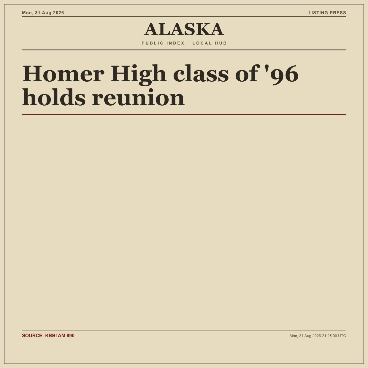 Homer High class of '96 holds reunion