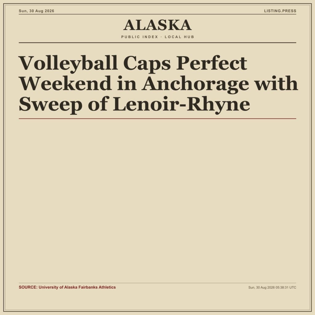 Volleyball Caps Perfect Weekend in Anchorage with Sweep of Lenoir-Rhyne