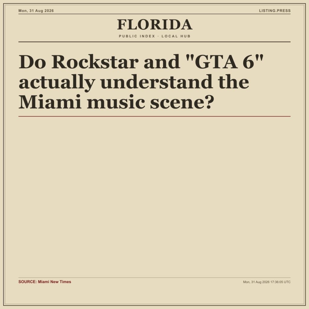 Do Rockstar and “GTA 6” actually understand the Miami music scene?