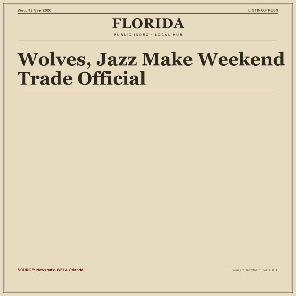 Wolves, Jazz Make Weekend Trade Official