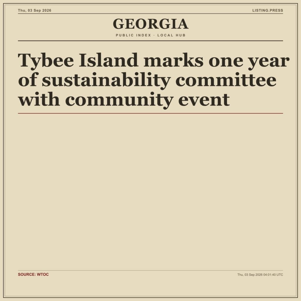 Tybee Island marks one year of sustainability committee with community event