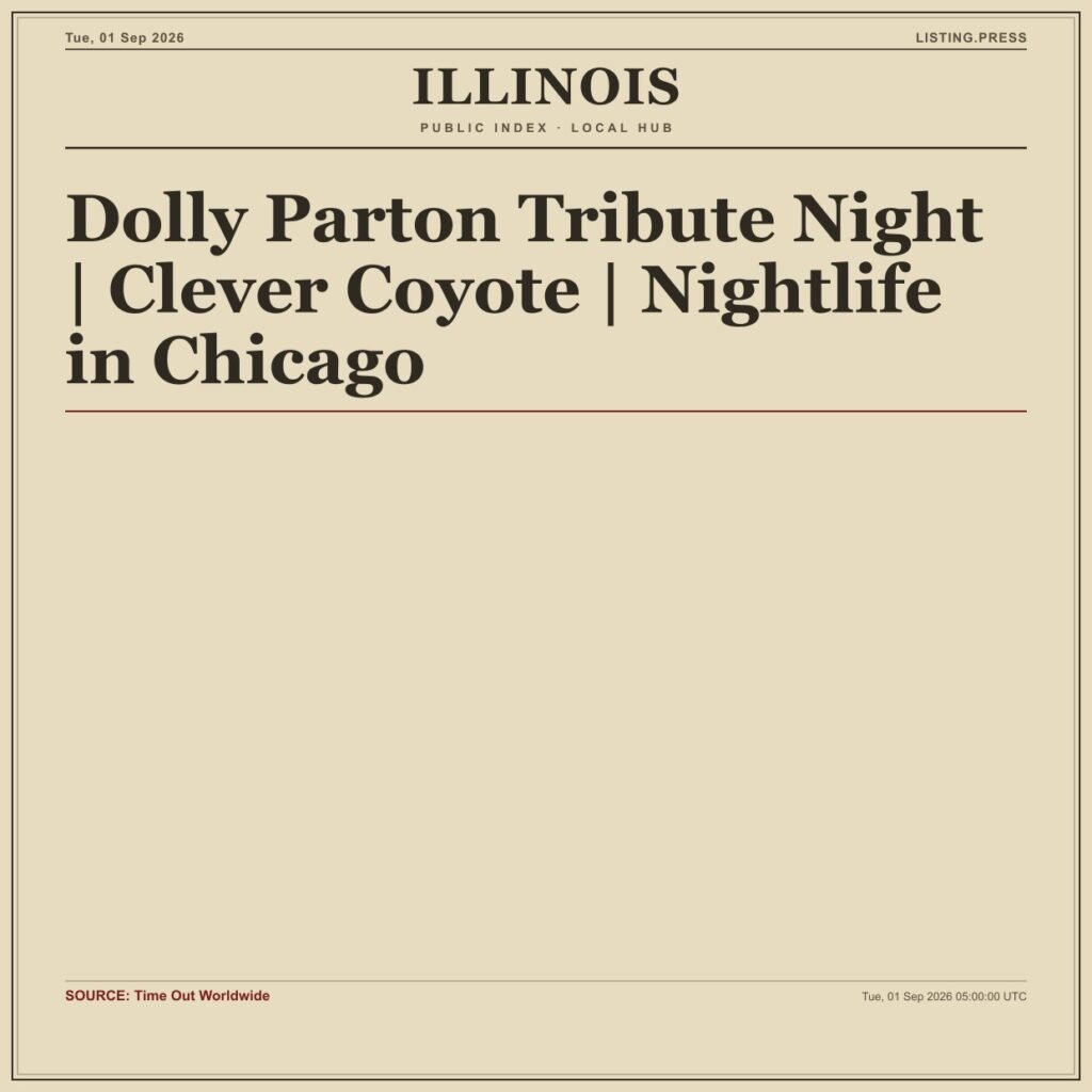 Dolly Parton Tribute Night | Clever Coyote | Nightlife in Chicago