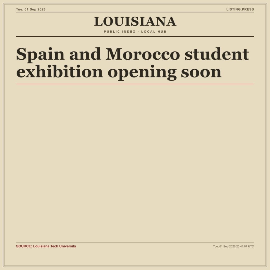 Spain and Morocco student exhibition opening soon